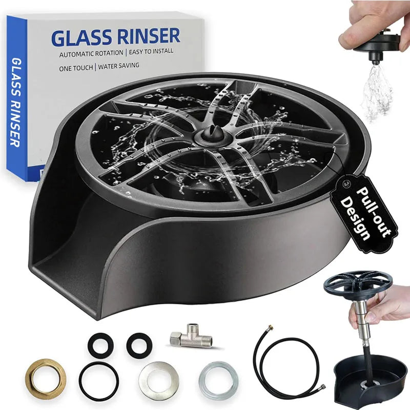High-Pressure Glass Rinser